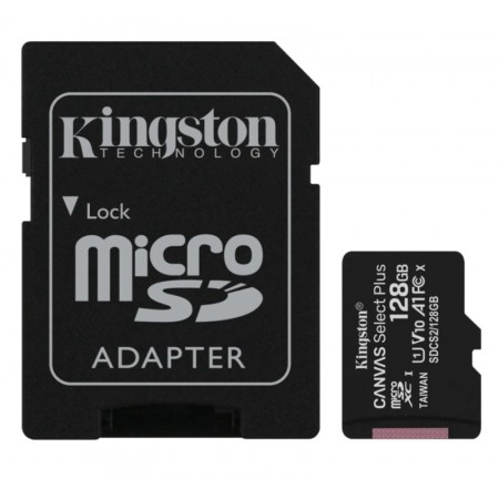 Tarjeta de memória Micro SD Kingston C10 128GB / 100MBS - (SDCS2/128GB)