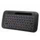 CONTROLE PARA RECEPTOR SMART REMOTE MINI WIRELESS KEYBOARD TOUCHPAD H20 - PRETO