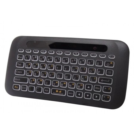 CONTROLE PARA RECEPTOR SMART REMOTE MINI WIRELESS KEYBOARD TOUCHPAD H20 - PRETO