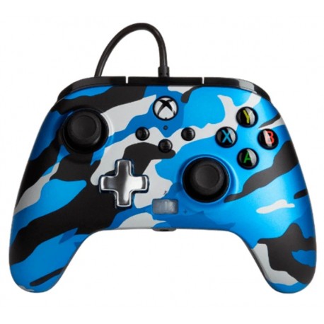 CONTROLE POWERA ENHANCED WIRED METALLIC BLUE CAMO PARA XBOX - (PWA-A-2508)