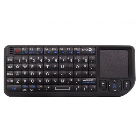CONTROL PARA RECEPTOR SMART REMOTE ULTRA MINI KEYBOARD- NEGRO (RT-UMK-100-RF)