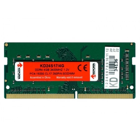 Memória RAM para Notebook Keepdata 4GB / DDR4 / 1x4GB / 2400MHz - (KD24S17/4G)