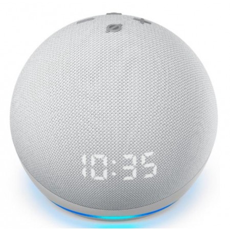 AMAZON ECHO DOT ALEXA 4ND GERAÇÃO WITH CLOCK - BRANCO (B07XJ8C8F7)