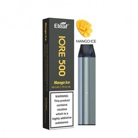Pod Descartável Eleaf iore 500 - 500 Puffs - 5% Nic Salt - Mango ice