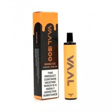 Pod Descartável Vaal 1500 Puffs - 5% Nic Salt - Mango  ice