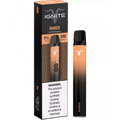 Vape Desechable Ignite V8/ 800 Puff - Mango
