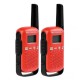 Walk Talk Motorola T-110 16MIL-25km - Negro y Rojo (Pila AAA(3)