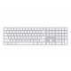 Teclado Apple Magic Numérico MK2C3LL/A Touch ID - Branco (Inglês)