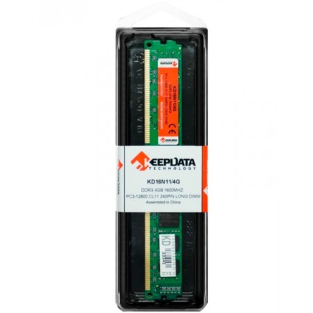 Memória RAM Keepdata 4GB / DDR3 / 1x4GB/ 1600MHz - (KD16N11/4G)