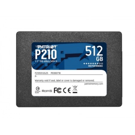 HD SSD 512GB PATRIOT SATA 3 2.5 P210 P210S512G25