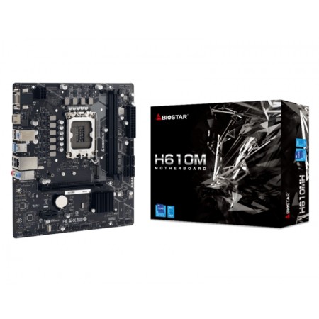 Placa Madre Biostar H610MH, Chipset H610, Intel LGA 1700, MATX, DDR4