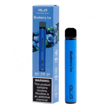Vape Descartável ALD 600 Puff - Blueberry Ice