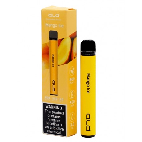 Vape Descartável ALD 600 Puff - Mango Ice