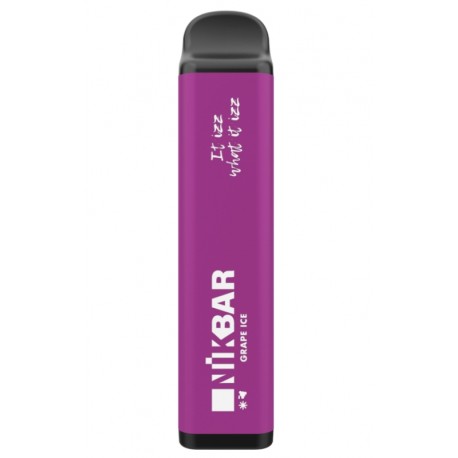 Vape Desechable Nikbar 1000 Puff - Grape Ice (Sin Nicotina)