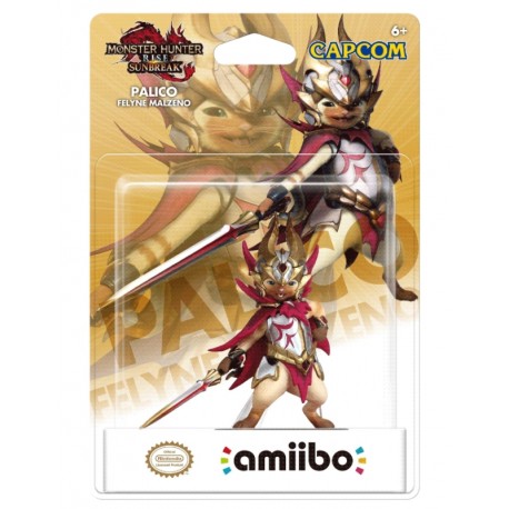 Boneco Amiibo Monster Hunter Rise: Sunbreak Palico Felyne Malzeno - NVL-C-AXAD