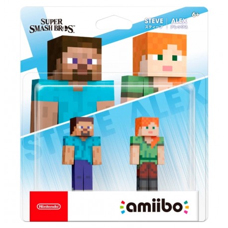 Boneco Amiibo Nintendo Steve And Alex (NVL-E-AA2E)