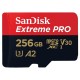 Tarjeta de Memória Micro SD Sandisk Extreme Pro 256GB 140MBS - (SDSQXCD-256G-GN6MA)