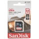 Cartão de Memória Sandisk SDXC Ultra SD / C10 / 64GB / 100MBS - (SDSDUNR-064G-GN3IN)