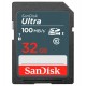 Tarjeta de Memória SD SanDisk C10 32GB 100MBS SDHC Ultra - (SDSDUNR-032G-GN3IN)