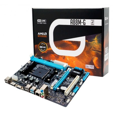 Placa Madre Goline A88M-G (FM2/FM2+) A88 DDR3 Gigabit (1 Año de Garantia)
