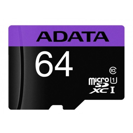 TARJETA DE MEMÓRIA ADATA MICRO SD 64GB C10 ULTRA - (AUSDH64GUICL10-RA1)