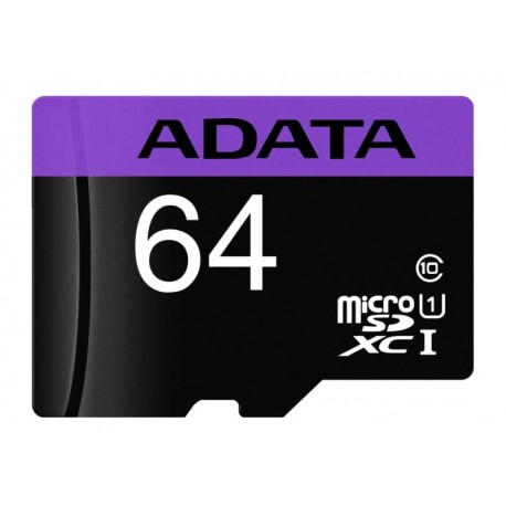 CARTÃO DE MEMÓRIA ADATA MICRO SD 64GB C10 ULTRA - (AUSDH64GUICL10-RA1)