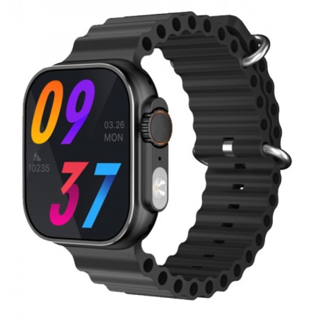 Smart Watch TW 28 Ultra Night Guider Series / Kalobee / 49MM /Con Linterna - Black