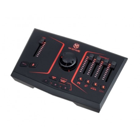 M-Game SOLO Usb Streaming Mixer / Interface With Led Lighting, Voice Effects, and Sampler