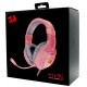 Headset Gamer Redragon Hylas H260P-RGB / Drivers 50mm / P2 / USB / Adaptador 3.5mm - Rosa