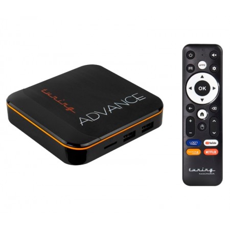 Receptor Tuning Advance-B 4K / 2GB RAM/ 16GB/ IPTV/ Ondemand Loon Wifi/ Bluetooth - Preto