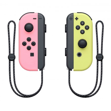 Controle Joy-Con para Nintendo Switch L e R - Rosa e Amarelo