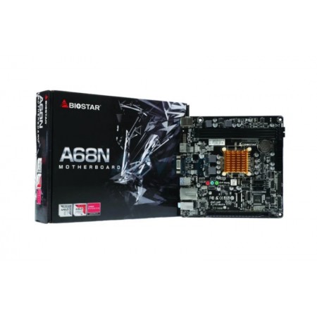 PLACA MÃE BIOSTAR A68N-2100K: AMD E1-6010 Y DDR3 -ITX