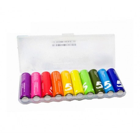 Pilha Alcalina Xiaomi Mi Rainbow LR03 Z17 AAA / 1.5V - 10 Unidades