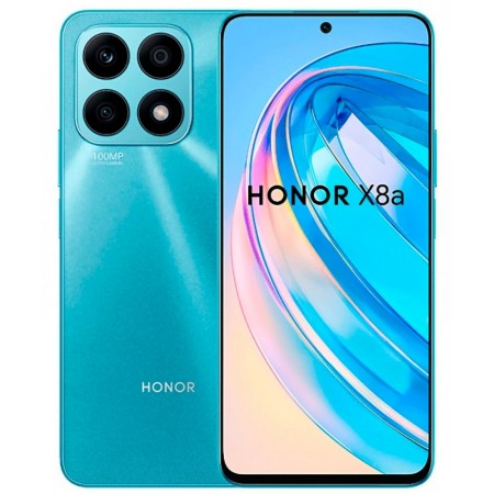 Celular Honor X8a CRT-LX3 128GB /8GB RAM /Dual SIM /LTE /Tela 6.7 /Cam 100MP - Cyan Lake