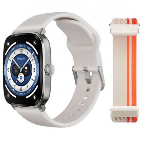 Smartwatch Haylou RS5 LS19 Voice Assistent - Prata