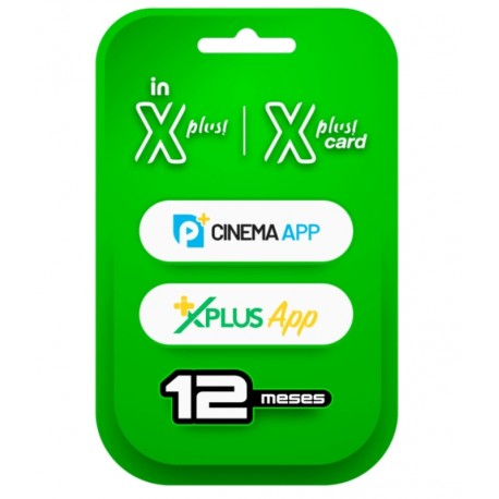 Tarjeta de Ativacion in Xplus Card IPTV Xplus App + Cinema App - 12 meses