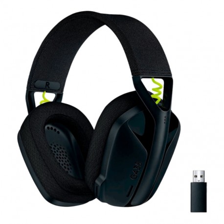 Headset Gamer Logitech G435 Wireless/Bluetooth - Negro (981-001049)