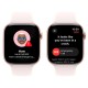Apple Watch Series 10 MWWU3LW/A Caixa Alumínio 46mm Rose Gold - Esportiva Blush Claro M/L