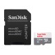 Cartão de Memória Micro SD Sandisk Ultra 2X1 C10 128GB 100MBS -(SDSQUNR-128-GN3MA)