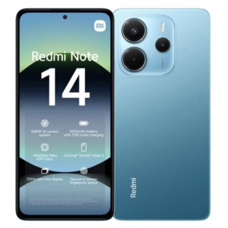 Celular Xiaomi Redmi Note 14 4G 128GB /6GB RAM /Dual SIM /6.67 /108MP- Ocean Blue (Global)