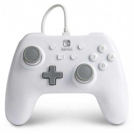 Controle PowerA com fio para Nintendo Switch - Branco (PWA-02405)