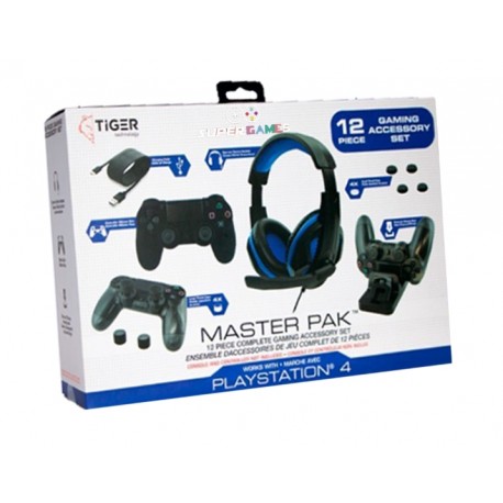 Kit Gaming Tiger Master Pak TG-P4001 12 En 1 Para Ps4