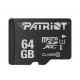 Cartão de memória Micro SD Patriot C10 64GB /CLASS 10 /LX SERIES /UHS-I -(PSF64GMDC10)