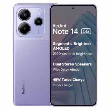Celular Xiaomi Redmi Note 14 5G 256GB /8GB RAM /Dual SIM /Tela 6.67 /108MP - Lila (Global)