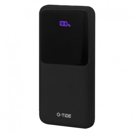 Cargador Portátil G-Tide Easy 1 /10000mAh /2xUSB/Tipo C/MicroUSB - Negro