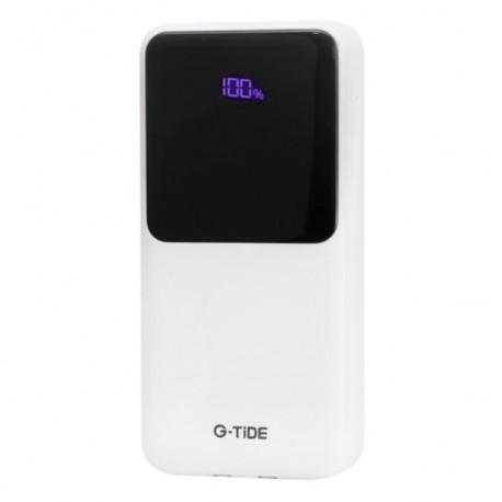 Carregador Portátil G-Tide Easy 1 /10000mAh /2xUSB/Tipo C/MicroUSB - Branco