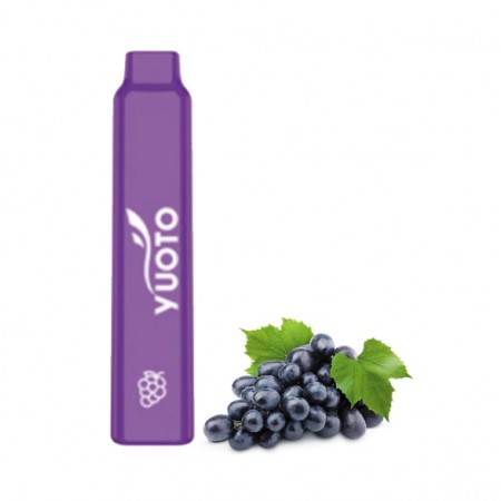 Vape Descartável Yuoto Smart 600Puff - 5% Nicotina - Grape Ice