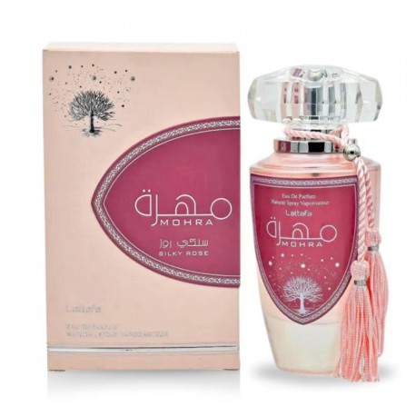 Perfume Lattafa Mohra Silky Rose Eau de Parfum Feminino 100ml