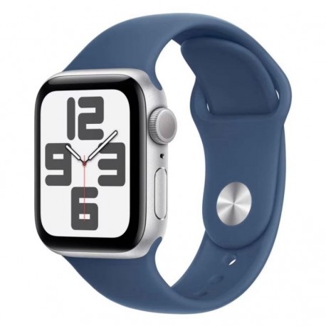 Apple Watch SE 2 MXEC3LL/A Caixa Alumínio 40mm Prata - Esportiva Azul S/M