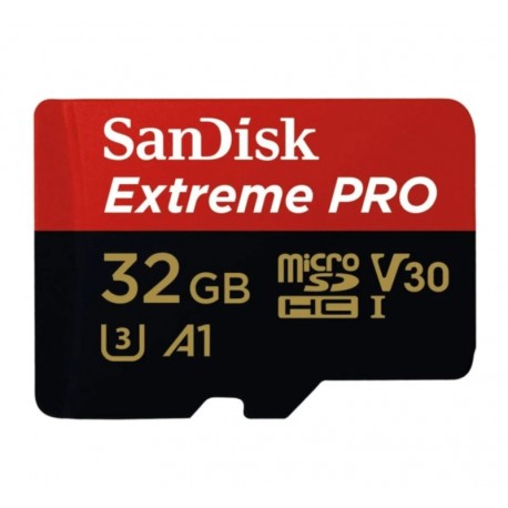 Tarjeta de memória Micro SD Sandisk U3 32GB 100MBS Extreme - (SDSQXCG-032G-GN6MA)